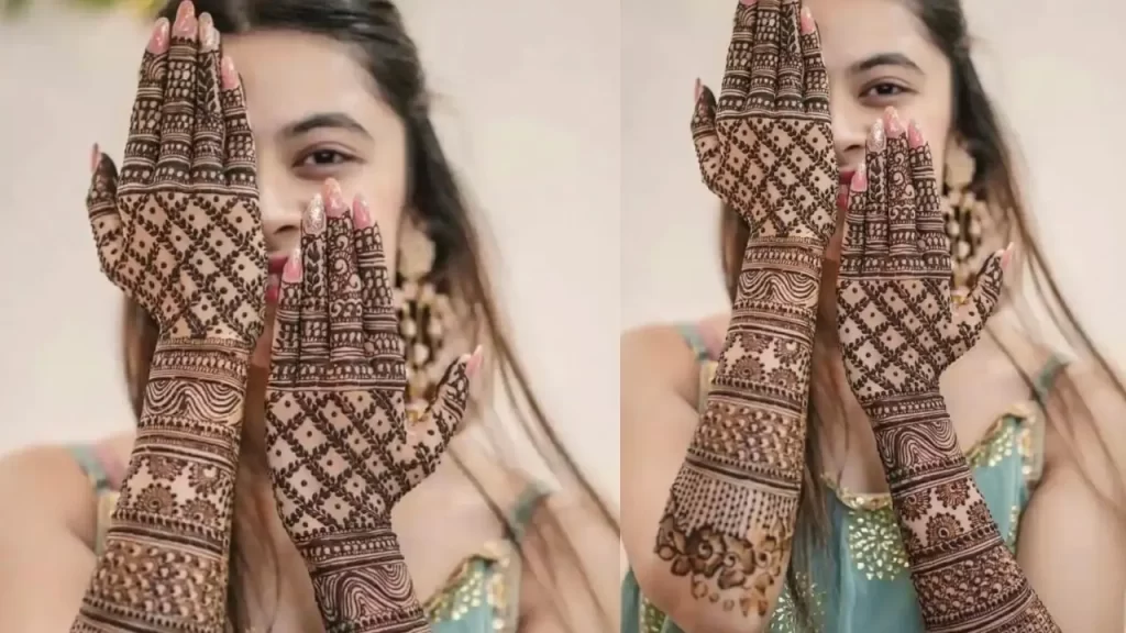 Back Hand Mehndi Design for Bridals