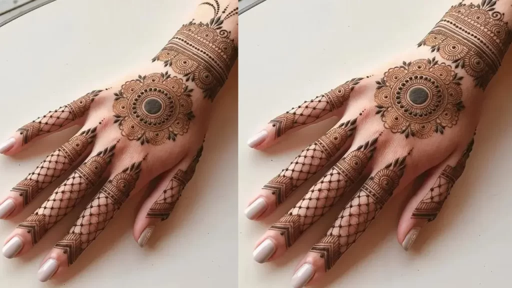 Beautiful band hand mehndi design