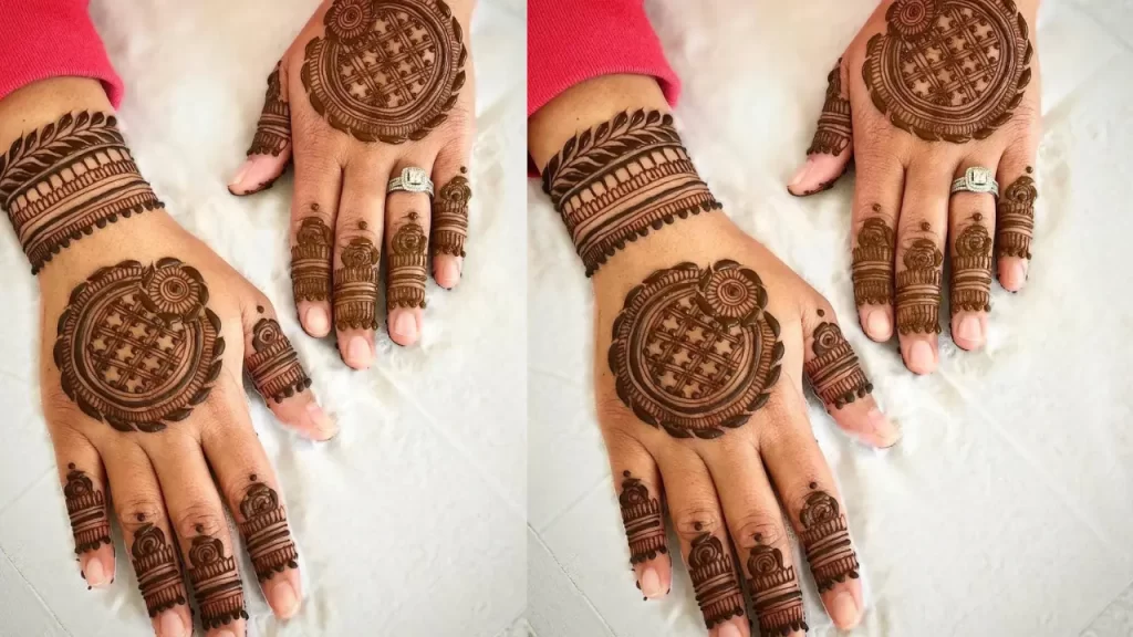 Circle Arabic Mehndi Design