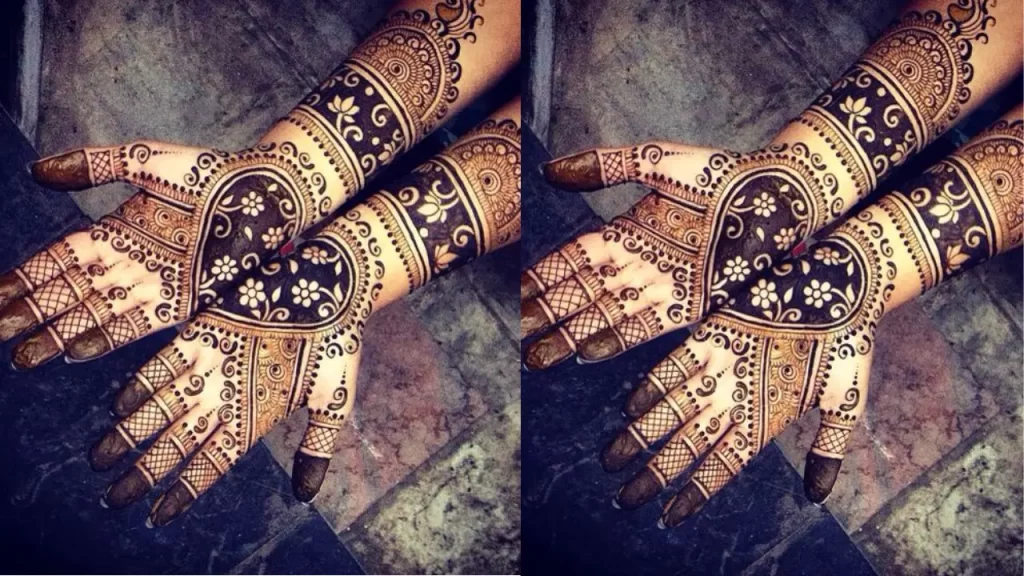 Coordinate full hand mehndi