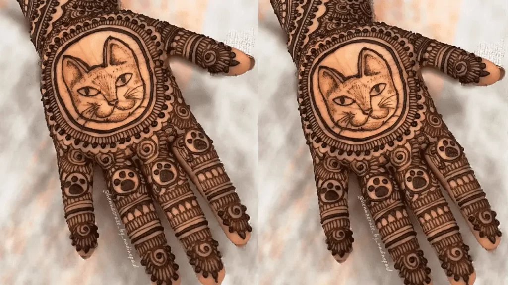 Cutesy Pet Mehndi Design