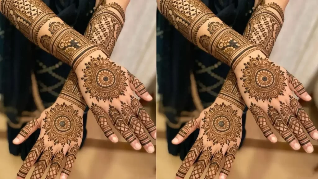 Danglers Bridal Mehndi Design