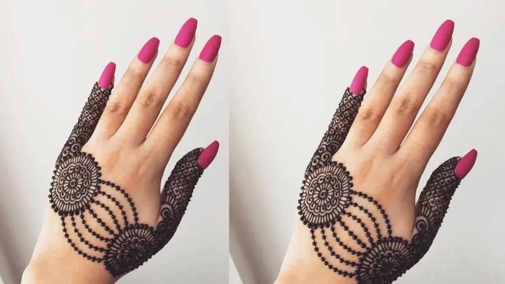 Double Trouble Mehndi Design