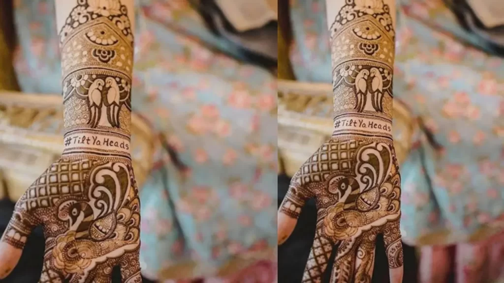 Expressive latest dulhan mehndi design