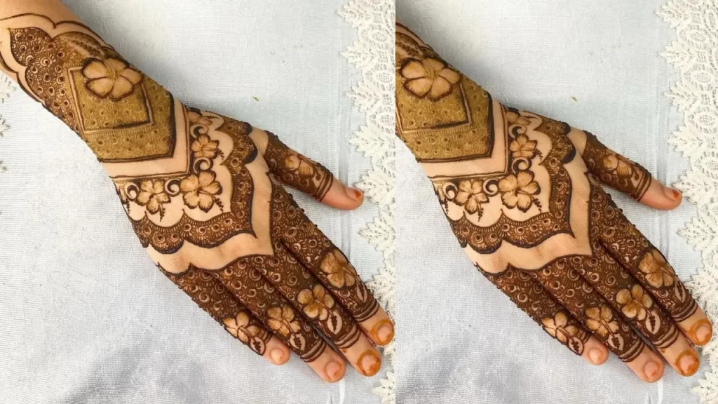 Fusion Arabic Mehndi Design