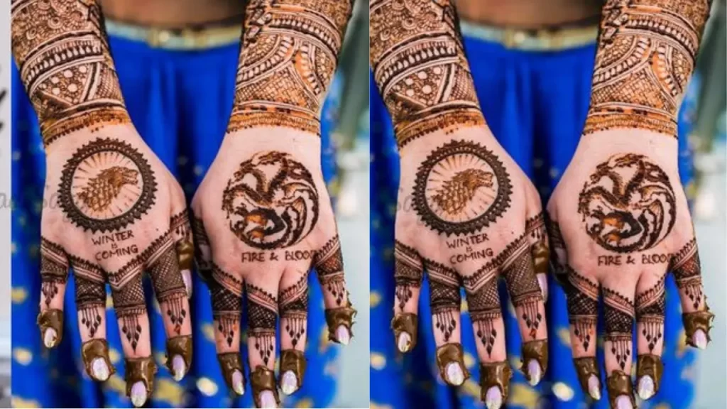 Game of thrones full hand mehndi design