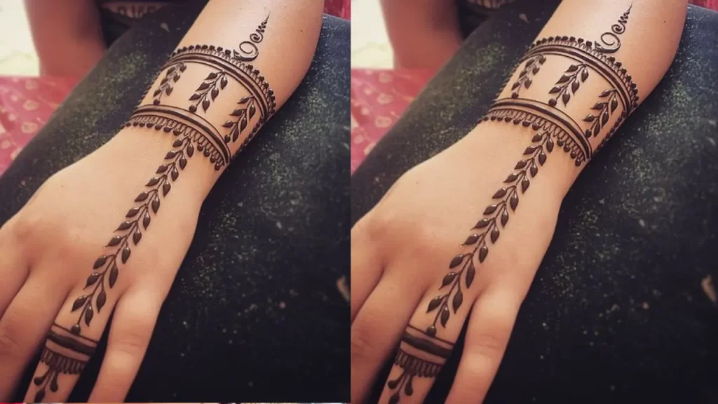 Graceful Coil Mehndi design