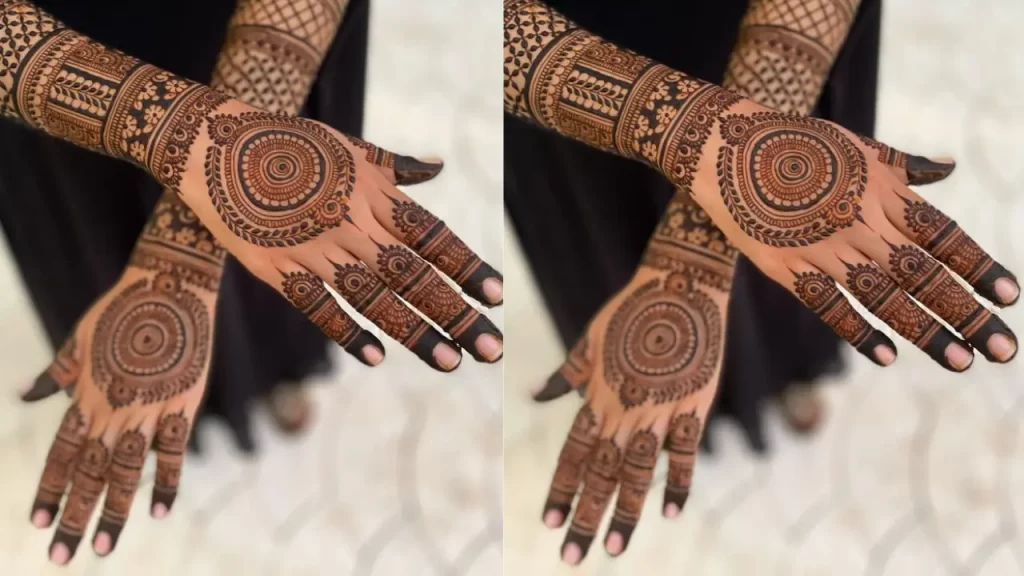 Mandala styles bridal mehndi design