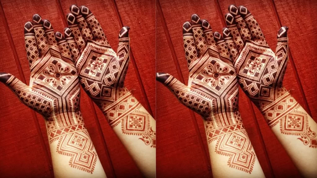 Moroccan Geometric Mehndi for Bridals