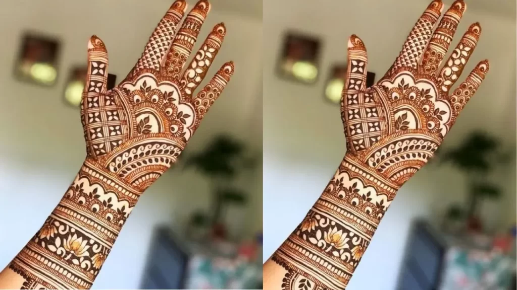 Neat & Chic Full Hand Mehdni Design