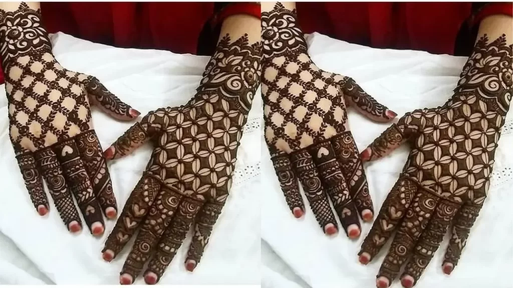 Netted Full Hand Mehndi Design