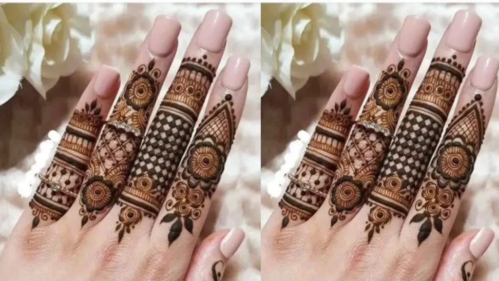 Quarter Finger Mehndi design