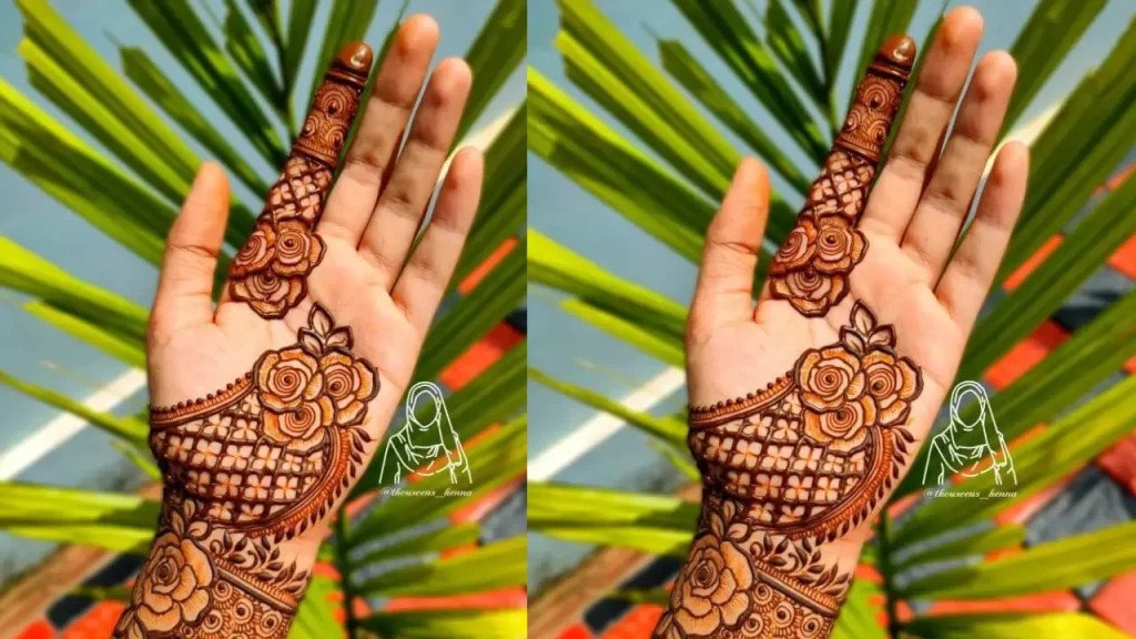 Rose Arabic Back Hand Design