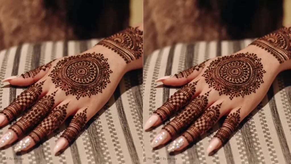 Round Designed mehndi design