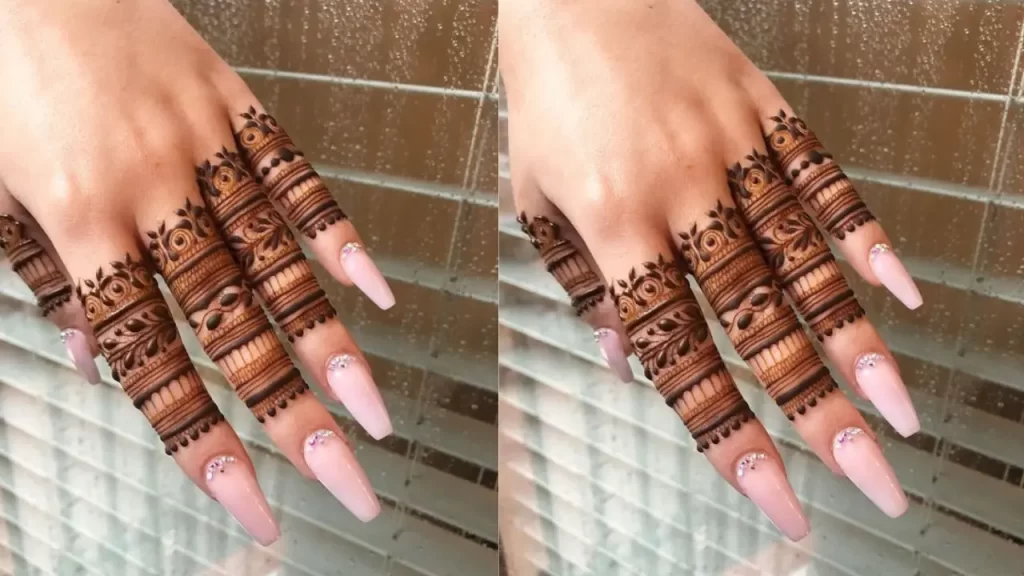 Royalty Finger Mehndi Design