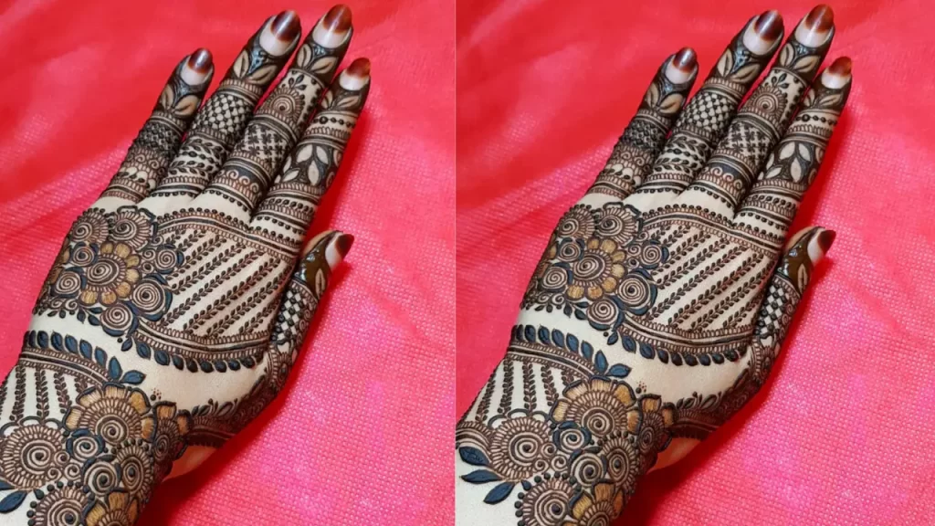 Segemented Finger Mehndi Design