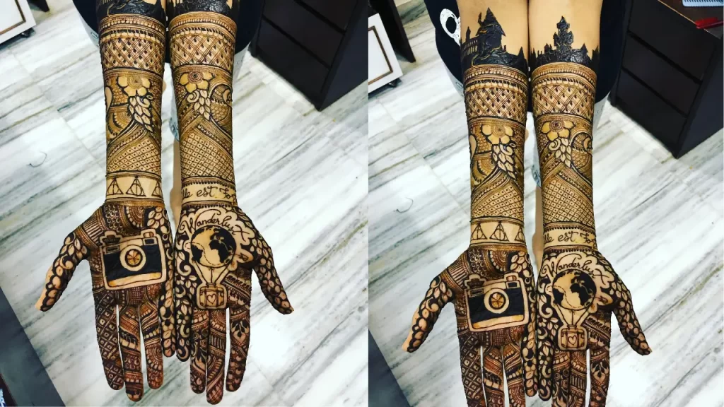 Skyline Mehndi Design