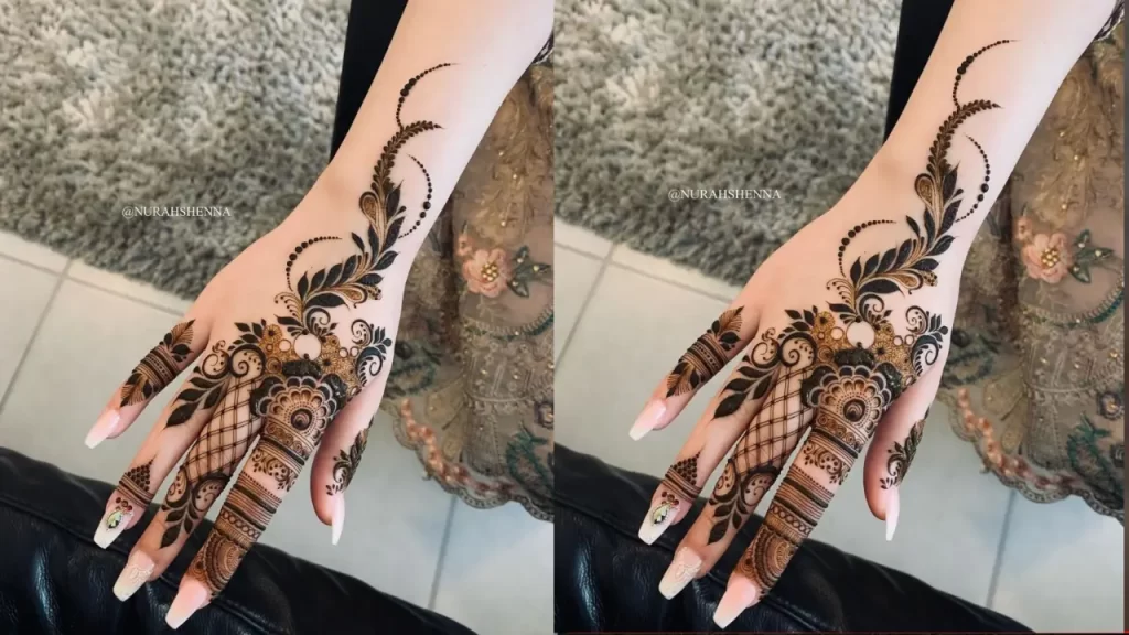 Stem fused mehndi design