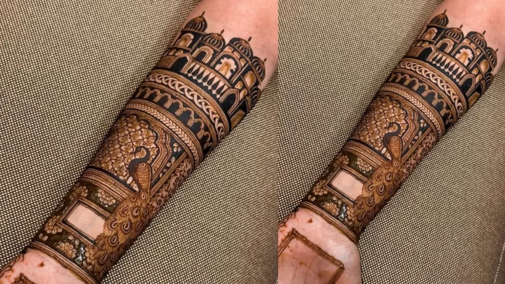 Travel Buddies Mehndi Design