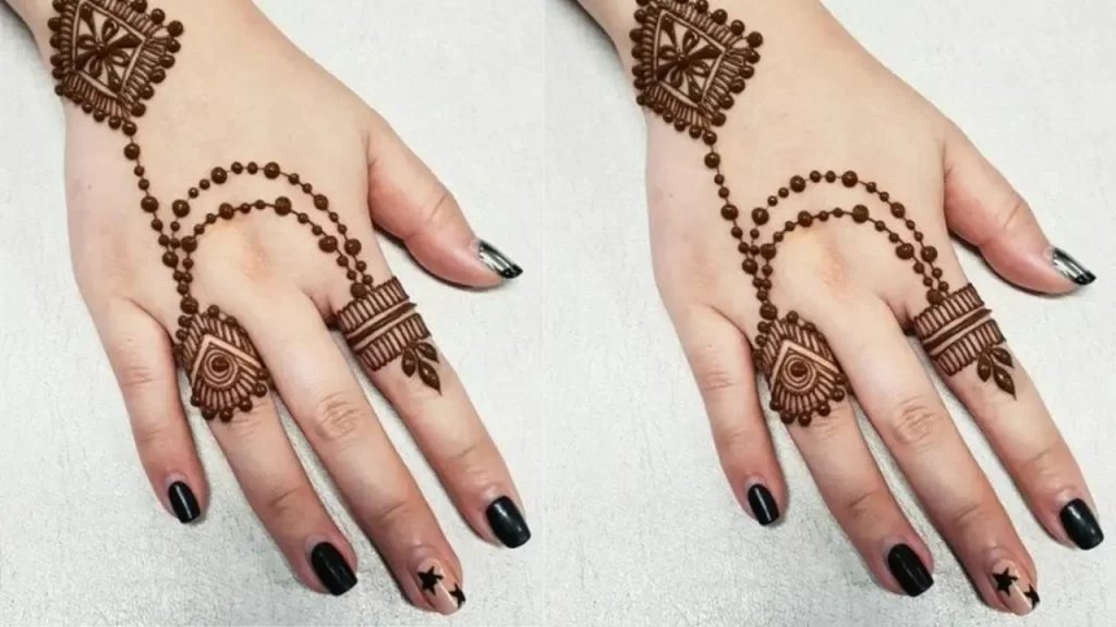 Unique and Special Finger Mehndi Design