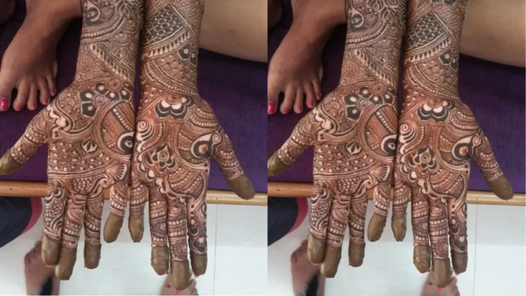 Western Full hand Mehndi Design