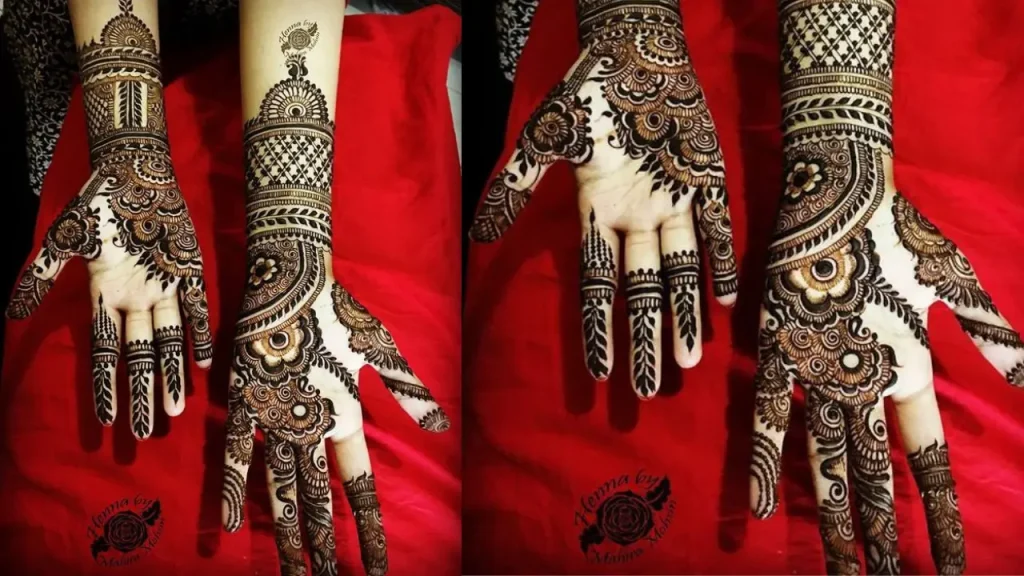 khafif Mehndi Designs Front Hand