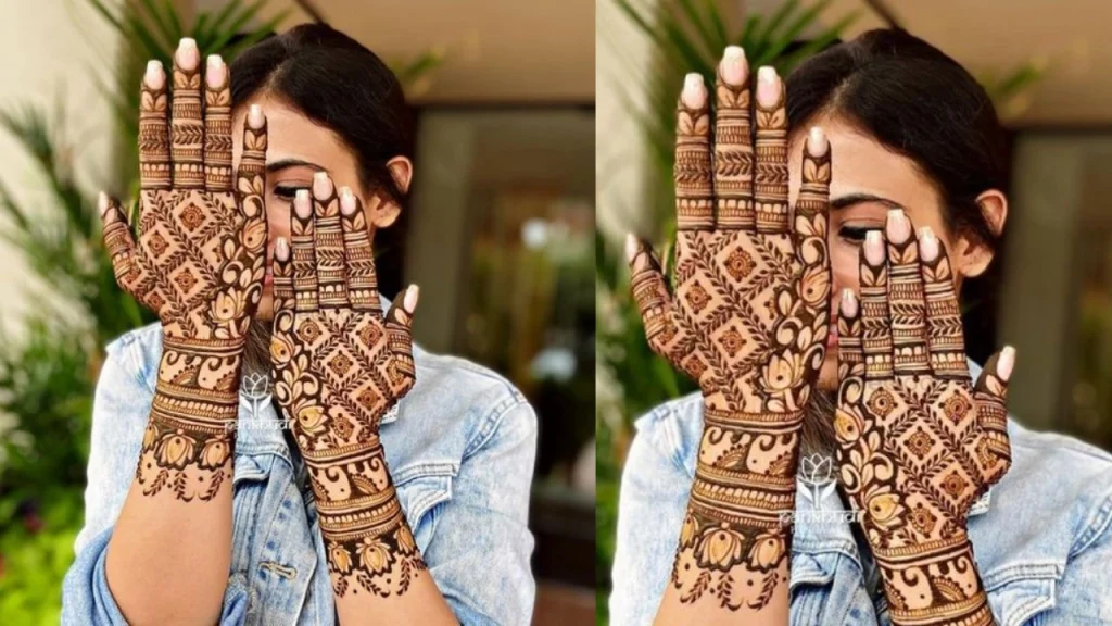 long mehndi design