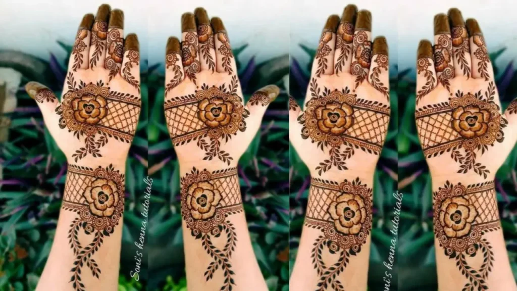 Sunflower Mehndi Design