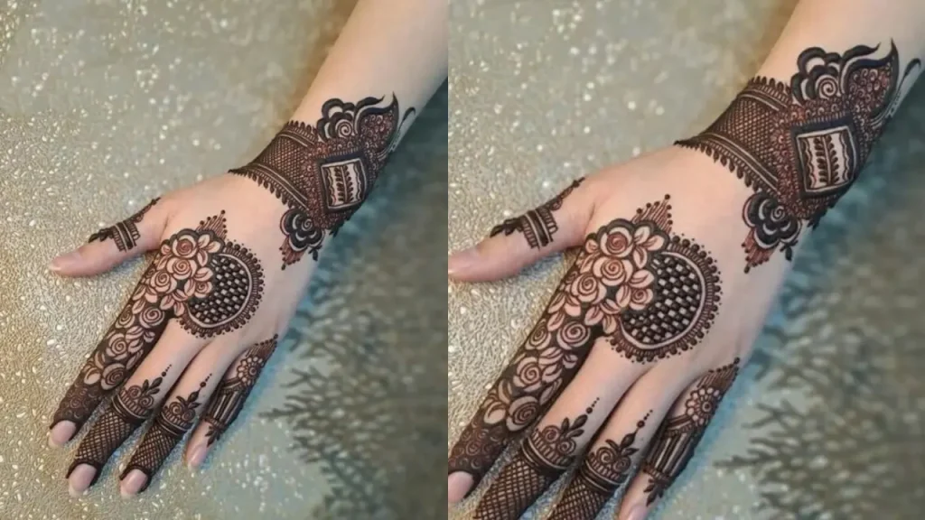 Vine Jasmine Mehndi Design