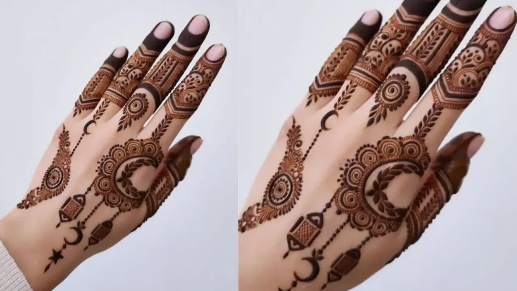 Falling Cherry Blossoms Mehndi 