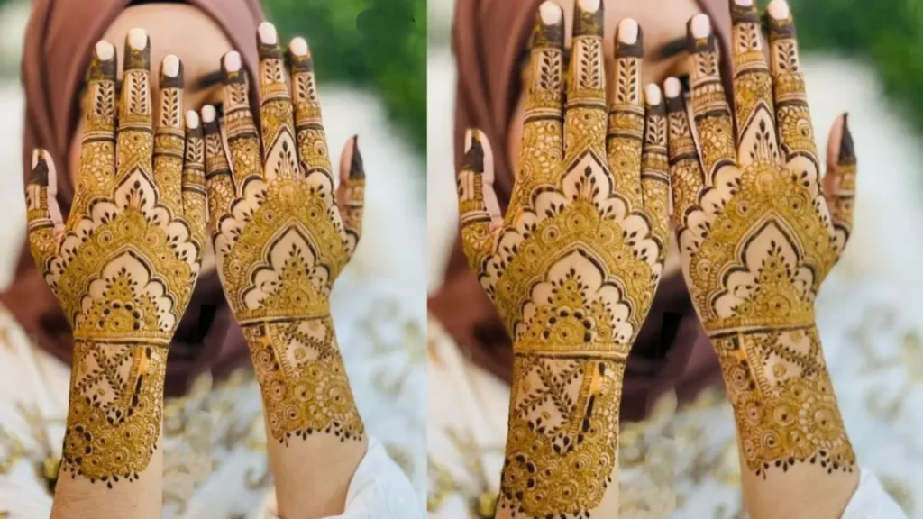 The palm of tropical paradise Mehndi 