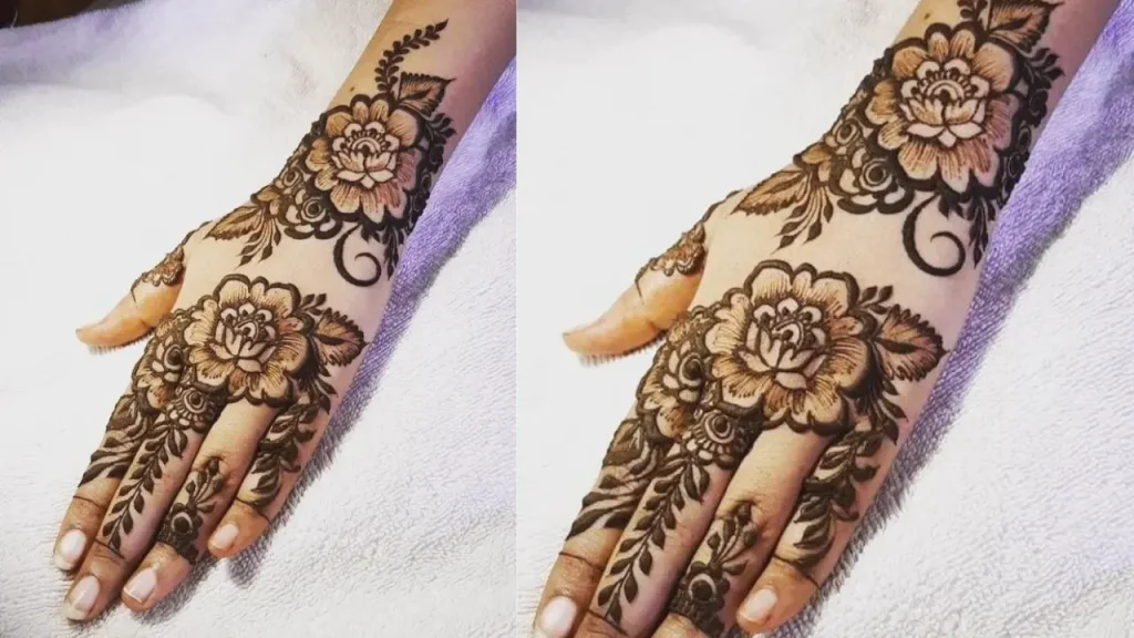 Tulip Garden Mehndi Desings