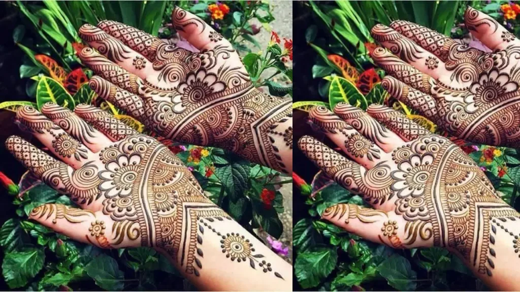 front hand khafif mehndi design
