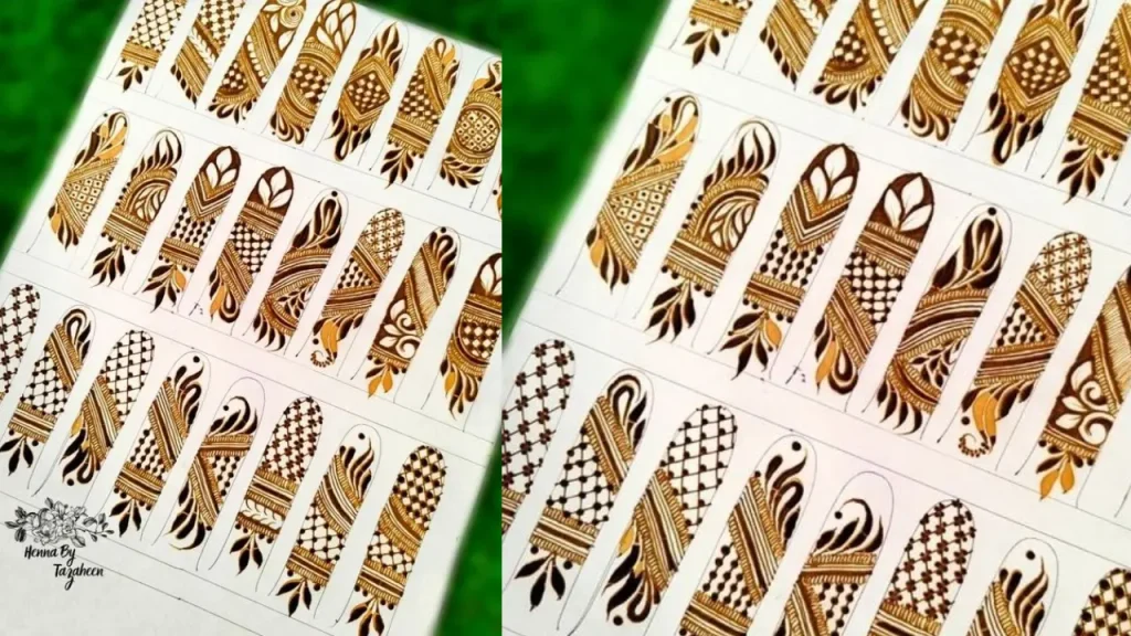 Khafif henna Patches for fingers
