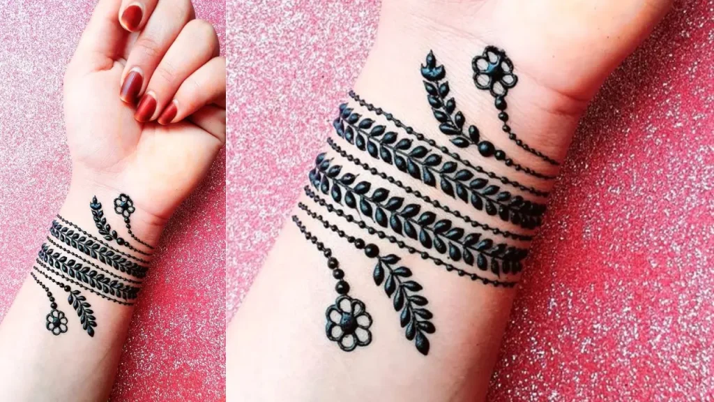 Simple Easy Bracelet Henna Design On Stock Photo 1712095132 | Shutterstock