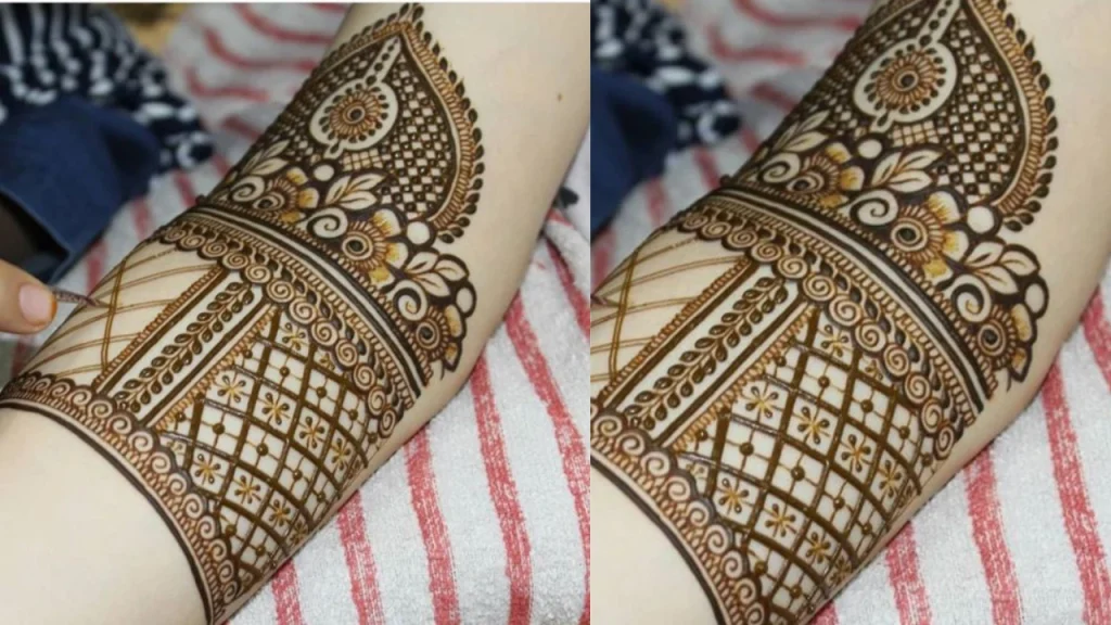 Simple Khafif Mehndi Design
