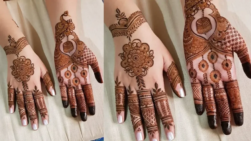 Cherry Blossoms Mehndi Design 