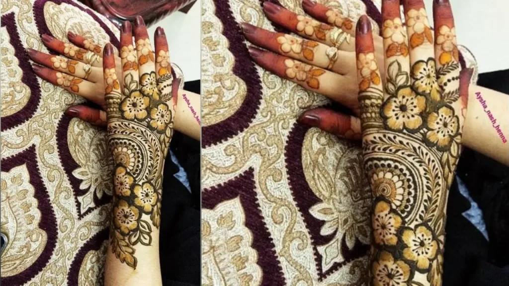 Garland Mehndi Design