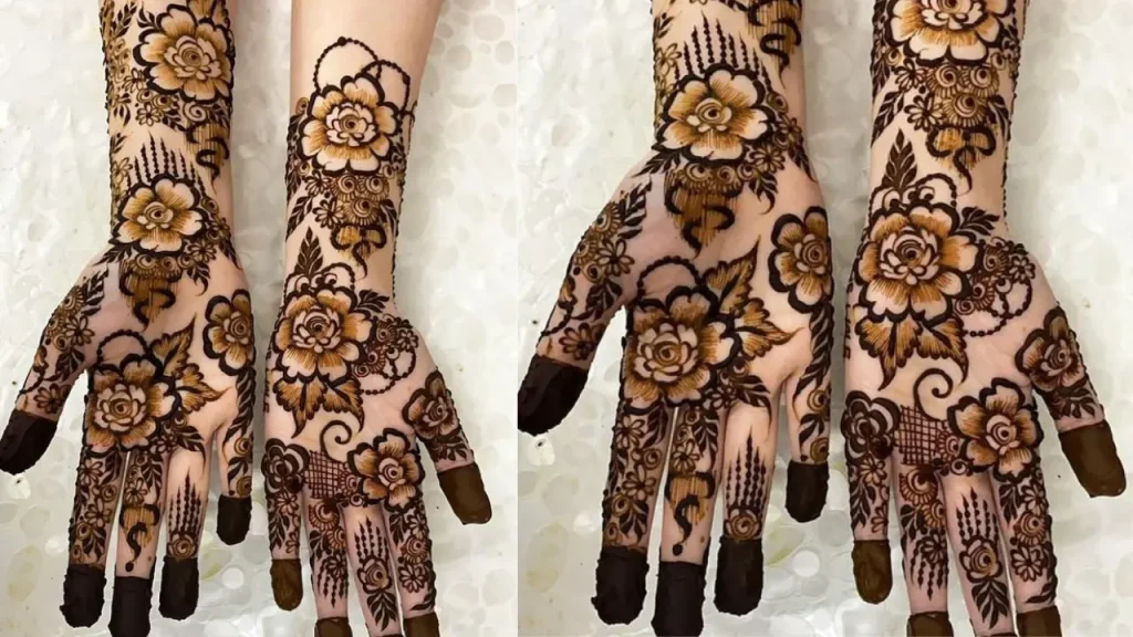 Wildflower Mehndi Design 