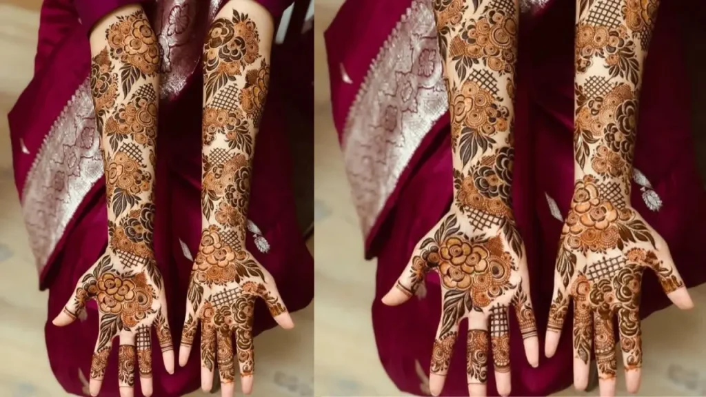 khafif Mehndi Designs Front Hand Full 