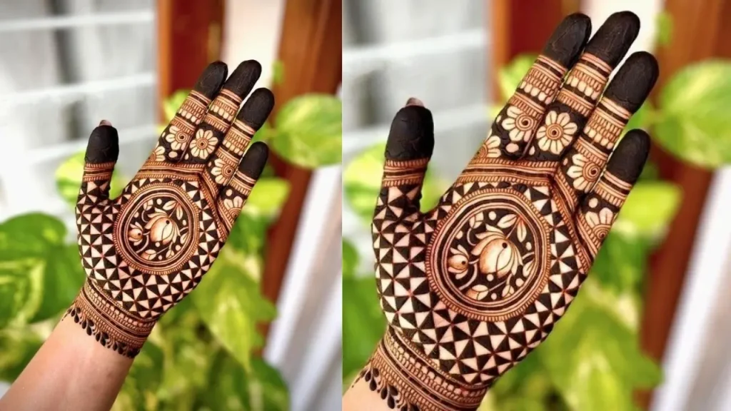 new patch mehndi design