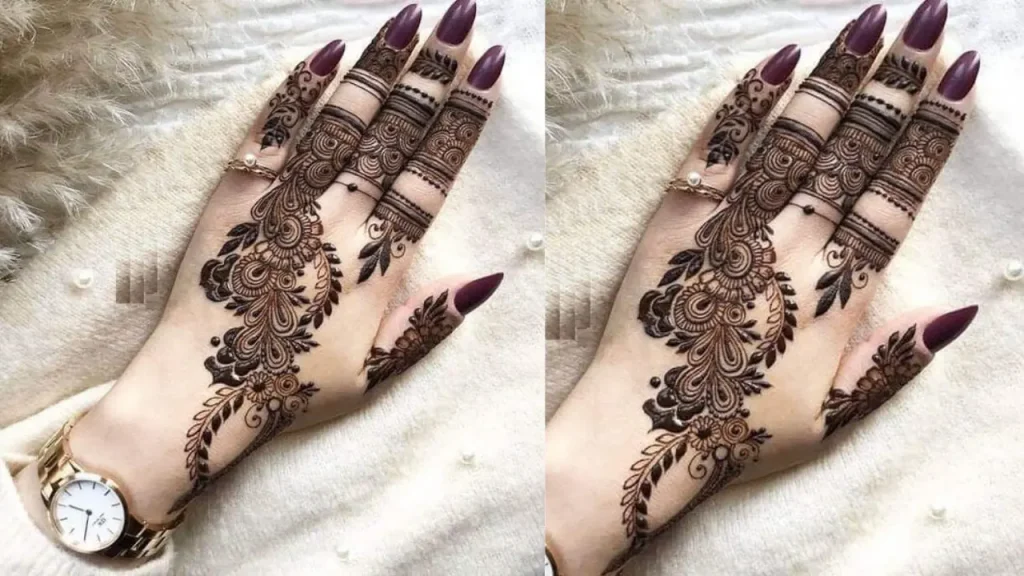 Latest Flower Mehndi Designs