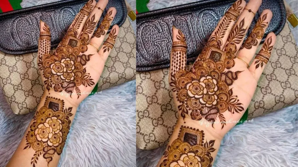 Orchid Style Mehndi Design 