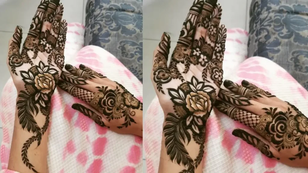 Latest Garden Mehndi Design 