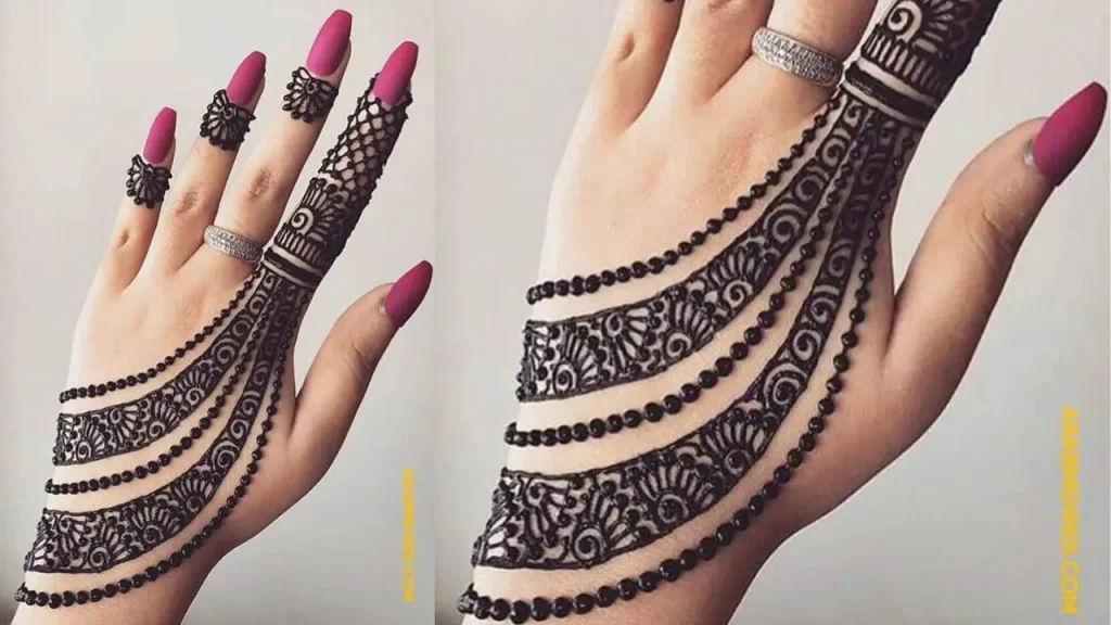 New Chain Mehndi Design 2024