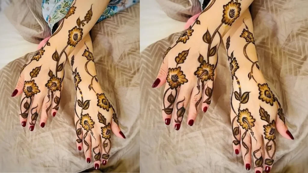 Charm back Hand Mehndi Design 