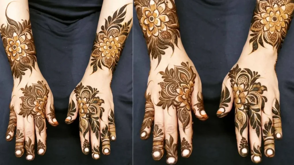 Back Hand Mehndi Design 