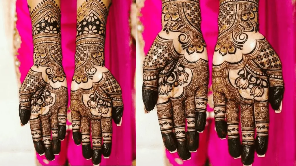 Henna Mandala with Florals Mehndi Design 