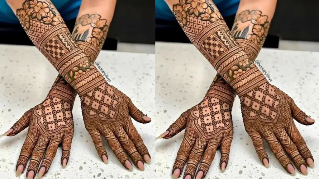 Alluring Baraat Bridal Mehndi designs