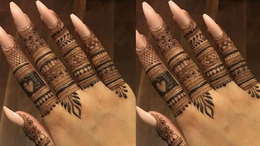 Arabic Finger Mehndi Designs